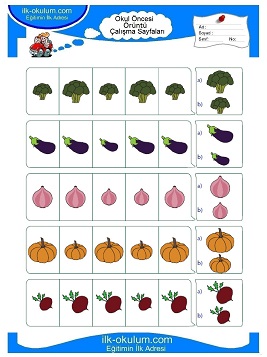 Çocuklar İçin toplam işlemi yaprak testleri 